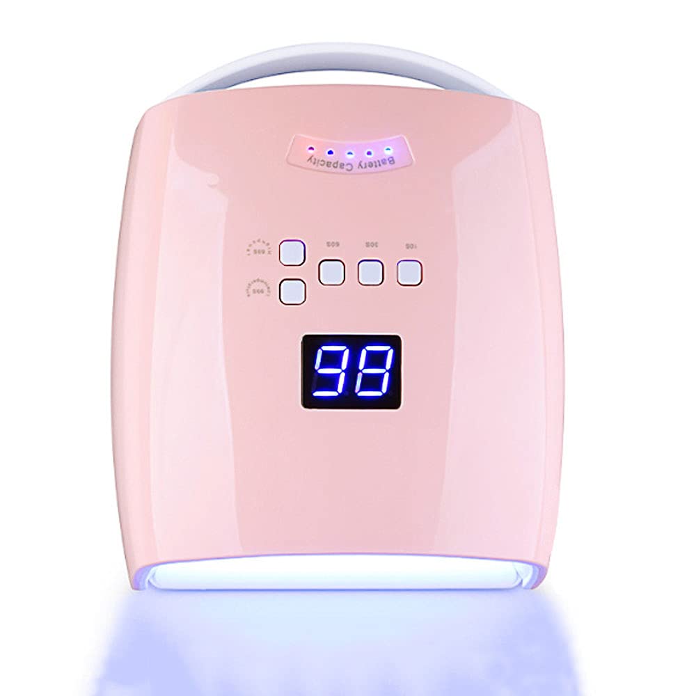 LKLNKVL Manicure lamp, Cordless Led Nail Lamp,48W Rechargeable Gel Wireless Dryer,Professional Polish Curing Lights Art Manicure Tools