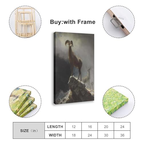 Impression sur toile tableau Rocky Mountain Sheep déco bureau moderne - 7