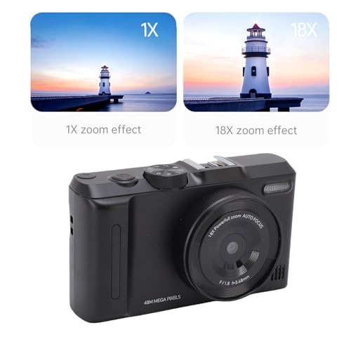 Caméscope vidéo 4K autofocus stabilisation d'image écran orientable vlogging