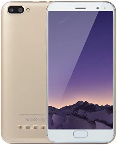 New Unlocked Smartphone - 5.0 inch Android Dual SIM/Camera GSM/WCDMA Call Mobile Phone - 3G 1G RAM +4G ROM Cellphone (Gold, 5.0 Inches)