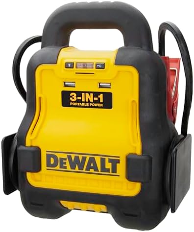 DEWALT DXAE20VBB Automotive Battery Booster and 12V Jump Starter with USB Power Station: Powered by Standard 20V MAX and FLEXVOLT Tool Batteries