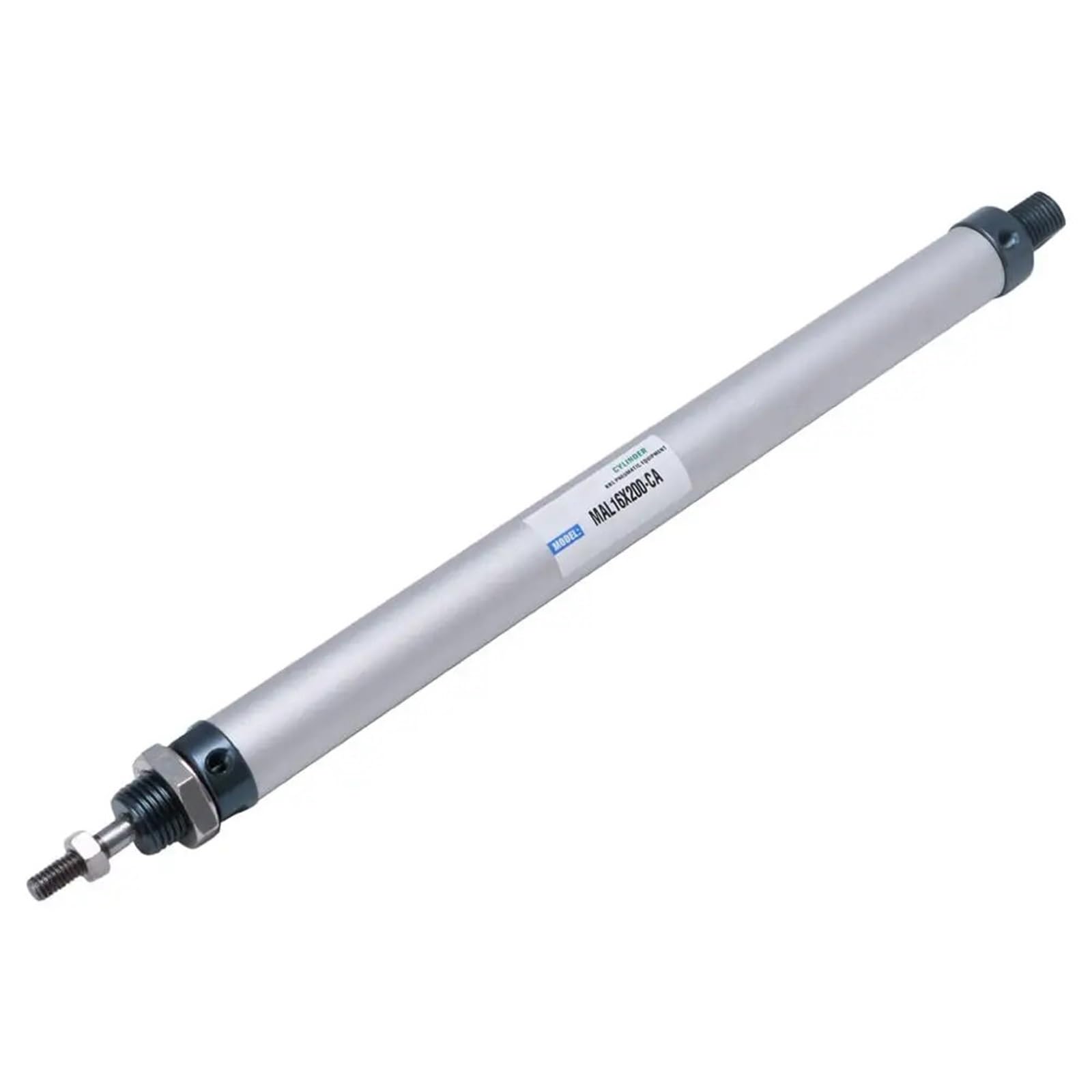 Cilindro neumático de aire de doble efecto con vástago simple de 16 mm x 50/100/150/200 mm | Pneumatic Cylinder(MAL 16 x 200-CA)