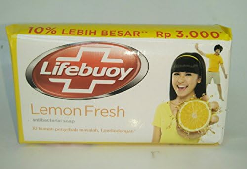 Lifebouy Lemon Fresh Antibacterial Bar Soap, 85 gram