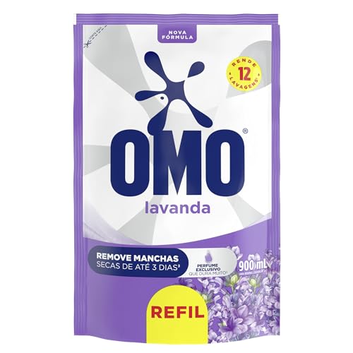 OMO Sabão Liquido Refil Lavanda Edição Especial 900Ml Omo