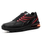 Schuhbreite: Normal AX BOXING Herren Damen Sportschuhe Laufschuhe Sneaker Atmungsaktiv Leichte Wanderschuhe Trainers Schuhe (44 EU, A9152-Schwarz)