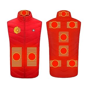 2023 Upgrade Heated Vest for Women Men,Rechargeable USB Heated Puffer Outwear Charging Electric Body Warmer