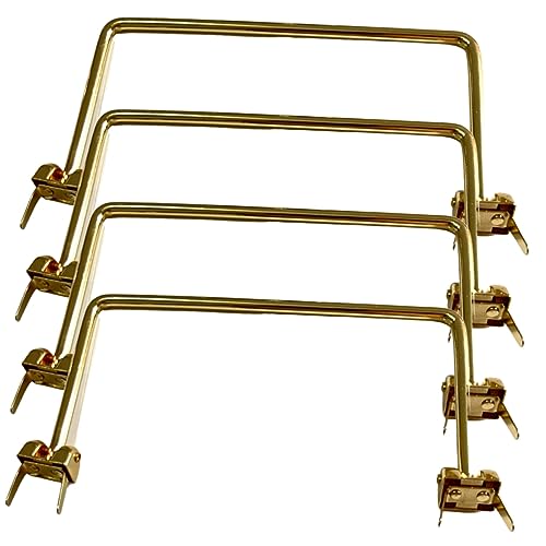 OSALADI 4個属製ボックスハンドル 宝箱用取っ手 交換用ジュエリーボックス