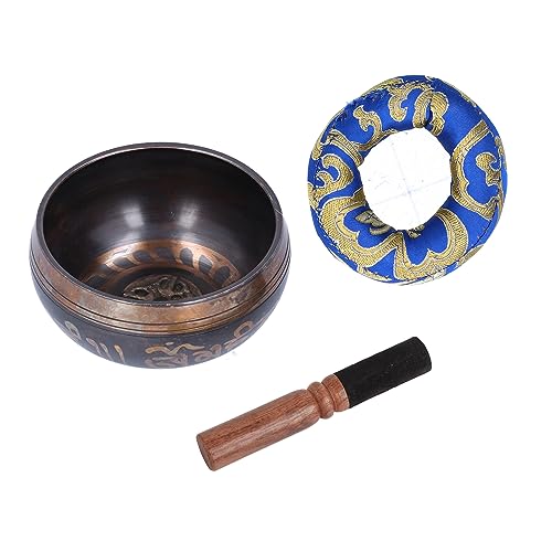 Silent Soul Tibetan Singing Bowl Set, Chanting Peace Yoga Meditation Hand Made Gift, Calm Your Mind with Healing Vibrations