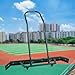 Green Floor Water Removal Machine, Curved Tennis Court Squeegee with Wide EVA Squiggy for Concrete/Hard/Cement/Tile Floors and Playing Surface, Movable Water Pusher Broom