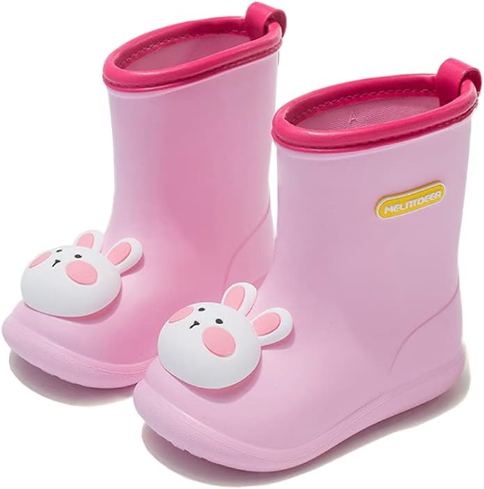Rainboots for Baby Boots Waterproof Rain Boots for Children PVC Rubber Colorful Cute Cartoon Kids Shoes Breathable Water Shoes