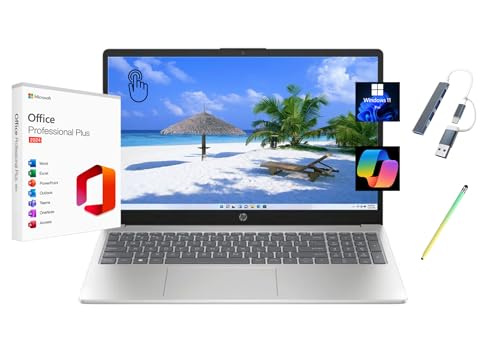 HP 2025 15.6C` HD ^b`XN[m[gp\R  Microsoft Office 2024 Intel Core i3-1315U 32GB RAM 2TB SSD Intel UHD Graphics Windows 11 