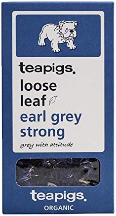 Teapigs Organic Earl Grey Strong Loose Tea Made with Whole Leaves (1 Pack of 100g)