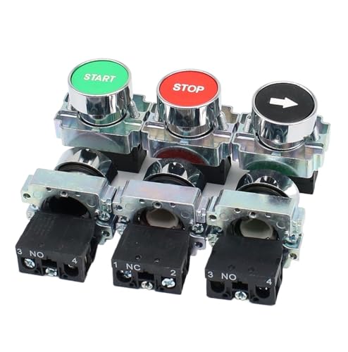Interrupteur bouton XB2 auto-réinitialisation pour remplacer une commande usée 22mm - 6
