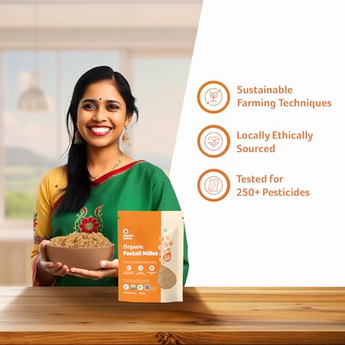 Image of Organic Tattva - Organic Foxtail Millet 500 Gram | High Protein, Zero Cholesterol and Fiber Rich | High Protein, Zero Cholesterol, Fiber Rich