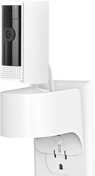 Outlet Mount for Ring Indoor Cam, Plug-in Wall Mount Stand, with Power Adapter and Cable for Ring Indoor Camera, 360 Degree