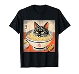 Cat Eating Ramen Japanese Art Spot