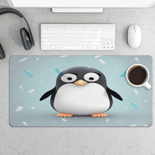 Cute Penguinm Desk Pad con Base de Goma Grande 30x60 cm miniatura 5