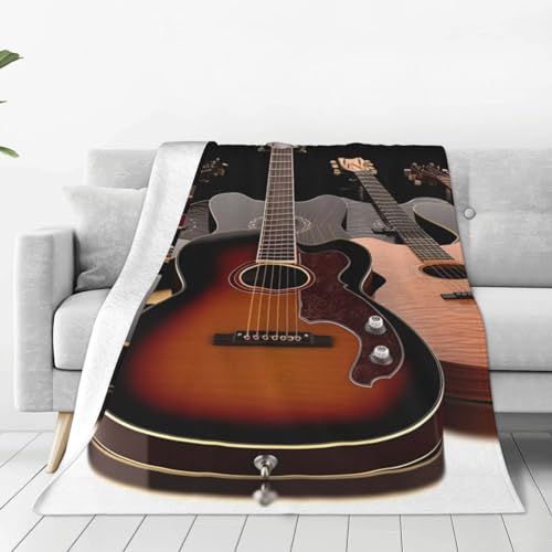 Couverture guitare micro polaire contre le froid au bureau