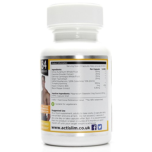Actislim Platinum The UK’s #1 weight loss slimming pill ,Contains Garcinia Cambogia, Citrus Aurantium and Caffeine for fast weight loss,6 Week course of a diet pill which really works. - Image 5