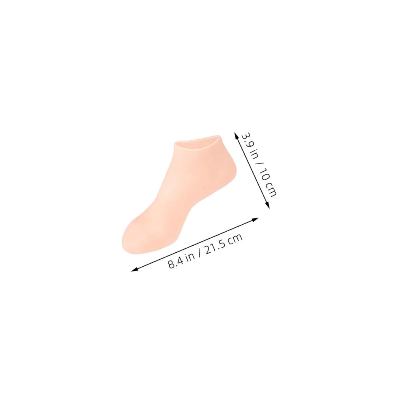 BIUDECO 1 Pair Silicone Moisturizing Foot Soaking Socks Spa Gel Socks for Dry Cracked Feet Care Flexible and Stretchable for Home Use Skin