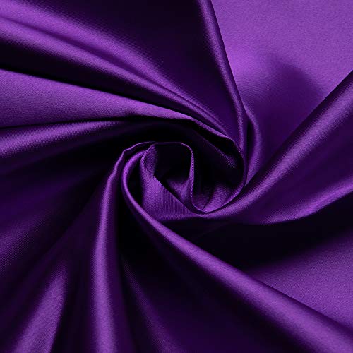 東レ シルックサテン 生地 約122cm×1mカット Col.80 パープル系T880-1