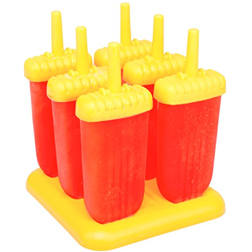 BPA FREE-Ice Pop Molds by Top Choice-Set of 6 Popsicle Molds (Yellow)-Now You Can Make Your Own Homemade Popsicles With The Best Ice Pop Maker On Amazon ...