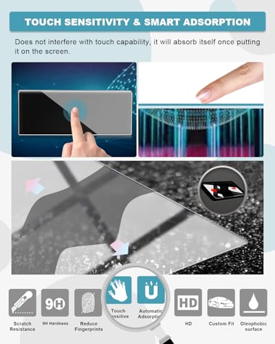 Image of CDEFG for 2025 2026 Acura MDX Screen Protector Tempered Glass for 2025 2026 Acura MDX (MDX /MDX Type S /Technology /A-Spec /Advance) Accessories 12.3-Inch Touchscreen Screen Cover 9H Hardness