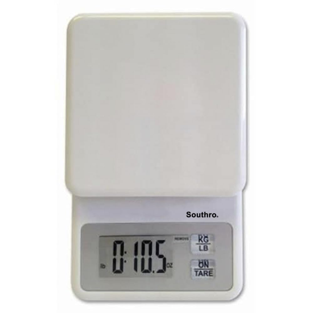 Compact Digital Kitchen Scale; White, Mfr: 220790-A