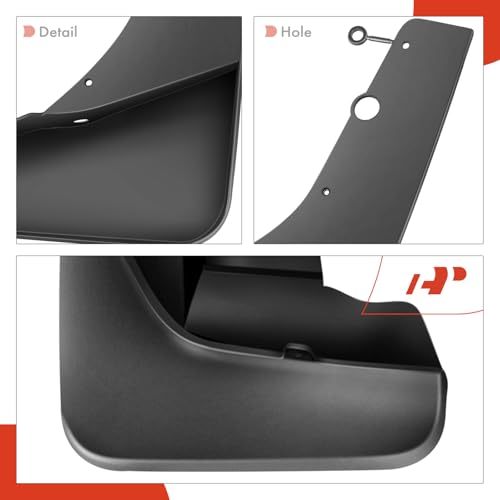A-Premium Set of 4PCS Mud Flaps Splash Guards Mudguard Mudflap with Hardware Kits Accessory Compatible with Jeep Grand Cherokee (WK2), 2011-2022, Sport Utility, Black Color, Front LH RH and Rear LH RH by A-premium - Image 7