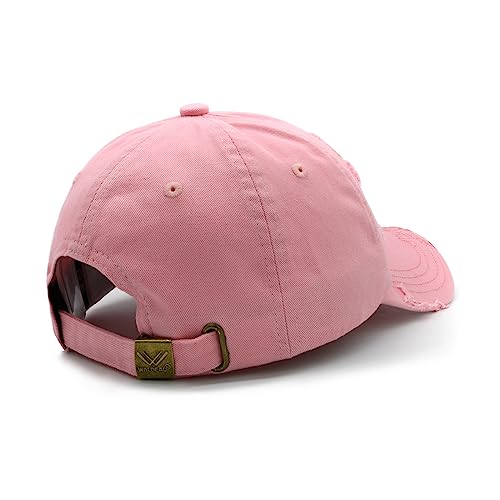 Waldeal Blessed Hat For Women, Vintage Classic Adjustable Baseball Cap Pink #TOP4