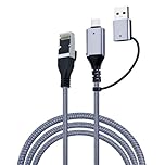 Mcbazel 2 in 1 USB A/USB C to Ethernet Cable 6.6FT, Type C to RJ45 Gigabit LAN Network Cord, Plug & Play, Compatible with MacBook, Nintendo Switch 2, iPad, iPhone 16 Pro/Max