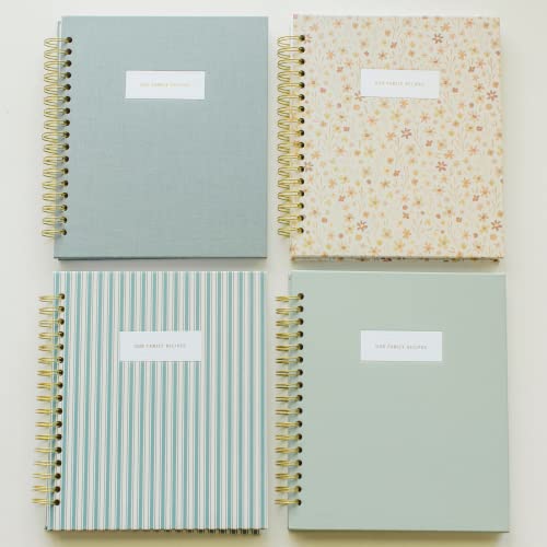 Promptly Journals, Our Family Recipes: A Meals and Memories Keepsake (Aloe, Green, Linen) | Prompted Recipe Journal | Cooking Journal | Family Gifts by Promptly Journals - Image 7