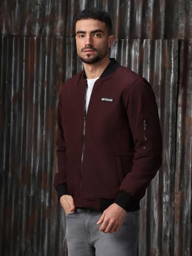 Image of High Star Men Polyester Printed Relaxed Fit Full Sleeves Jackets 18
