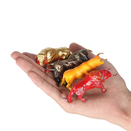 NUOBESTY 12Pcs Mini Tiere Kühe Figuren Kunststoff Miniatur Bauernhoftier Spielzeug Kuchendeckel Ornamente Puppenhaus… – Bild 6
