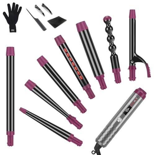 IG INGLAM 8-in-1 Curling Wand Set