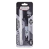 Lapiseira Metalizada Prata + Grafite 2.0mm, BRW