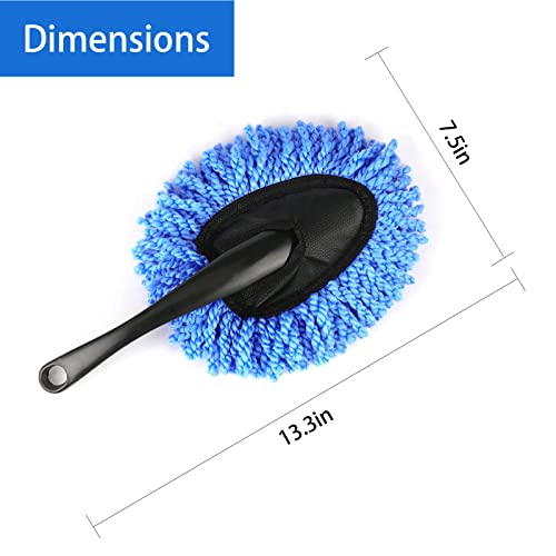 Ajxn 1 Pc Super Soft Microfiber Car Dash Duster Brush For Car Cleaning Home Kitchen Computer Cleaning Brush Dusting Tool (Blue) #TOP1