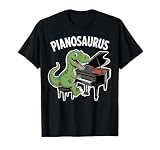 Funny Piano Tuner Pianosaurus T-Rex Piano Player T-Shirt