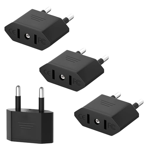 Adaptador de enchufe de EE.UU., adaptador de EE.UU. a Francia, adaptador de corriente de EE.UU. a Europa (EU), adaptador de enchufe de EE.UU. a EU