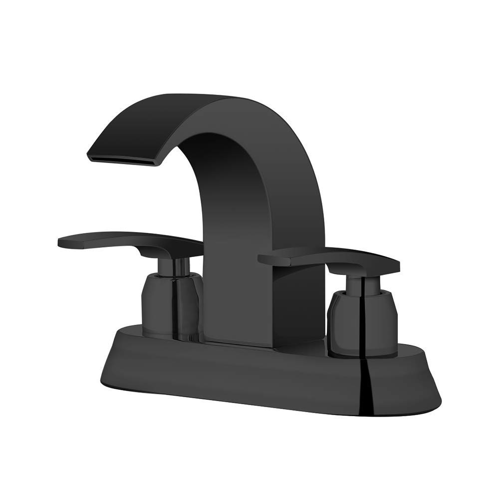 Robinet mélangeur chaud et froid centerset cascade en laiton pour lavabo vanité