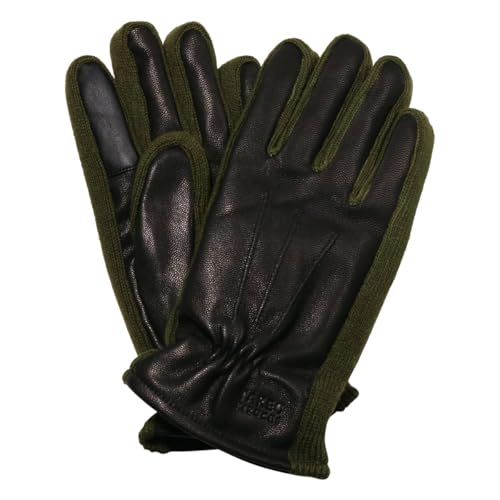 [タケオキクチ] 手袋 本革 スマートフォン対応 タッチパネル対応 メンズ TKG-0201-25 グローブ 山羊革 レザー 防寒 【53】 ブラック/カーキ