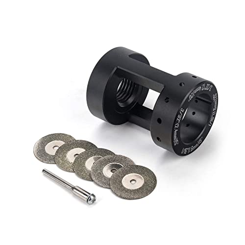 3mirrors ALUMINUM Tungsten Electrode Sharpener Grinder Head TIG Welding Tool with Cut-Off Slot Multi-Angle & Offsets Tool Kit and Diamond Wheels Tig Welding 10x25mm - Thumbnail 5