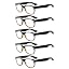 Black/Tortoise-5pcs All Clear Lens