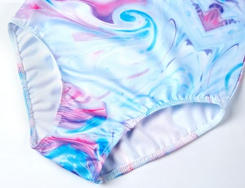 Image of TENVDA Girl's One Piece Swimsuit Sparkle Sleeveless One-Piece Bathing Suits Swimwear for Kids 2-12 Years Old