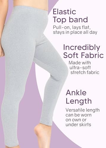 STRETCH IS COMFORT Meninas Leggings De Poliéster Para Meninas, Pretas, Tamanho Xxg