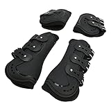 Qcwwy Horse Front Hind Leg Boots Shock Absorption...