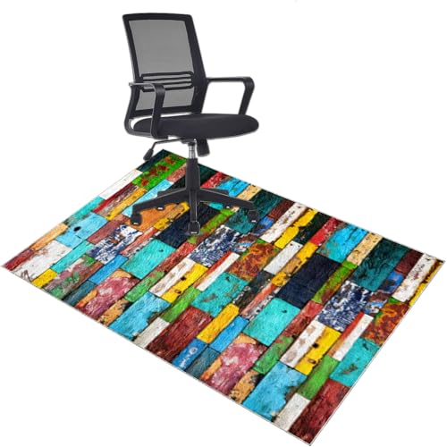 Tappeto Sedia Ufficio Tappeto Gaming Pavimento Per Pavimenti in Legno Duro Tappeto Sotto Sedia Rotelle Antiscivolo Tappeto per Sedia Con Ruote Tappetini Salvapavimento Multisuperficie 70 x 100 cm