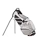TaylorMade Flextech Crossover Stand Bag, Silver/Blood Orange