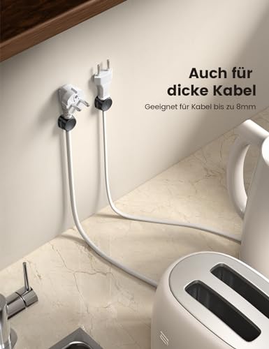 [6 Stück] Lamicall Kabelhalter Kabelclips Selbstklebend, Kabel Organizer – Ansicht 6