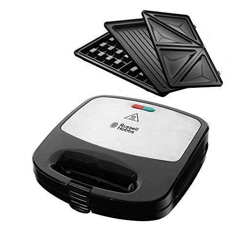 Spraytive 3 x 500ml Grill-Pflegespray - BBQ Grill-Reiniger - Pflegt & Konserviert Grillroste, Pfannen (Edelstahl, Gusseisen) & Co. - Antihaftspray, Non Stick Spray für Weber Grills, Plancha Grills 3 Russell Hobbs Multifunktionsgerät 3-in-1 Fiesta (Sandwich Maker, Waffeleisen, Kontaktgrill), spülmaschinengeeignete & antihaftbeschichtete Platten (erweiterbar: Cake Pop, Mini Donut, Churros) 24540-56